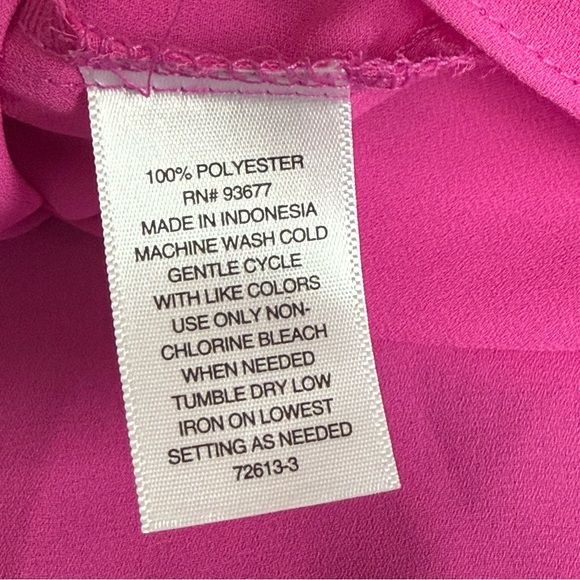 Worthington Pink Sleeveless Blouse 3X Plus Size Career Chic Pocket Top - Picture 8 of 9